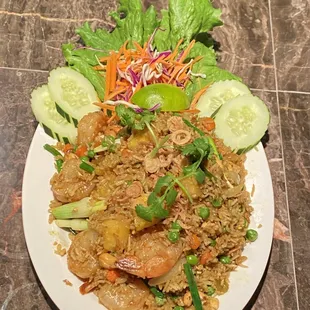 a plate of food