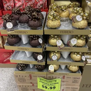 a display of chocolates