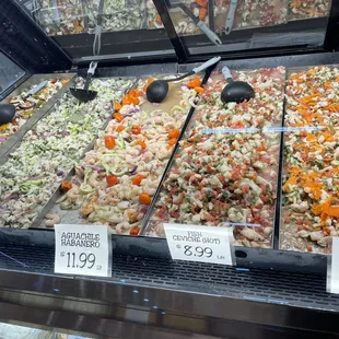 Ceviche selection