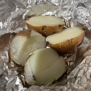 potatoes in foil