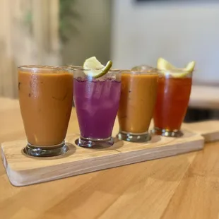 Drink Flight with free Check-in on Yelp for the soft opening.