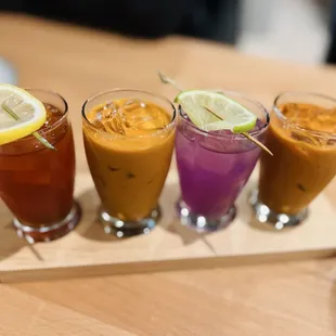 Thai tea flight