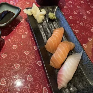 Sake Nigiri and Tai Nigiri