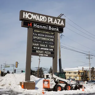 Plaza sign