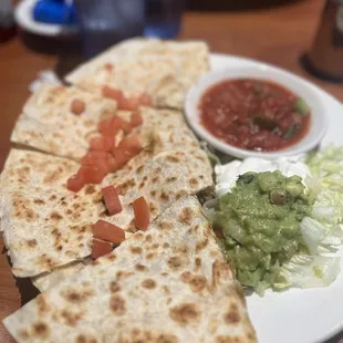 Quesadilla Suiza (without mushrooms)