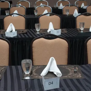 rows of empty chairs