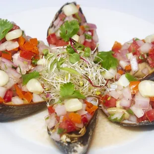 Chorizos a la chalaca