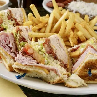 Club Sandwich!!

Ham, Turkey, Bacon, and American Cheese.