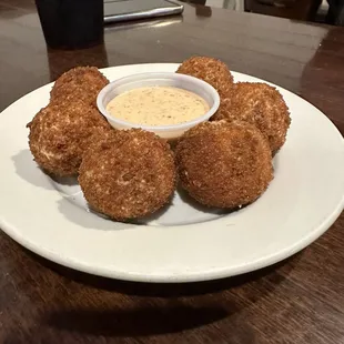 Boudin Balls with Homemade Remoulade Sauce