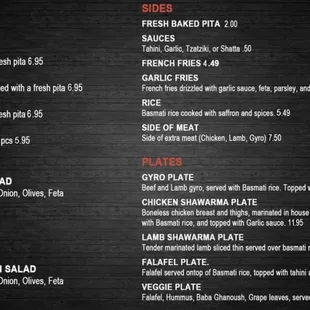 Menu March 2023