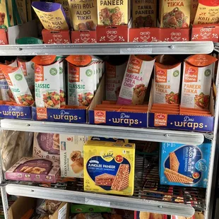 a variety of snacks