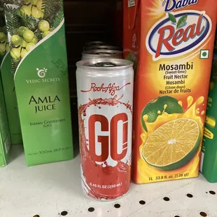 a variety of beverages