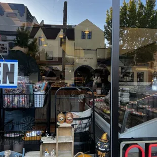 Looking in through the front window