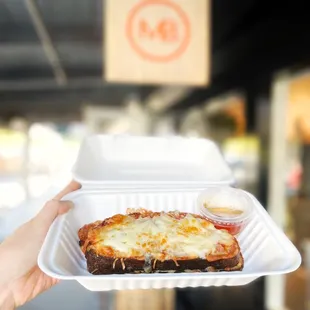 Grilled Cheese Pizza Sandwich