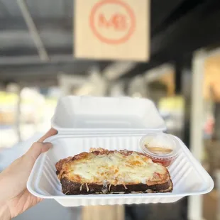 Grilled Cheese Pizza Sandwich