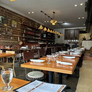 the dining area