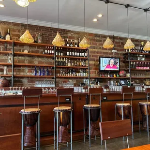 The bar - love the decor
