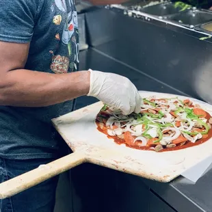 Troy making another one of his masterpieces!