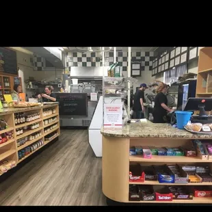 View of deli and register