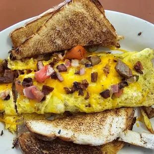 Louis omelette with sourdough toast