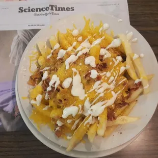 Bacon Cheddar Fries with Ranch