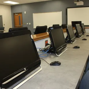 3 computer labs with 30 stations each