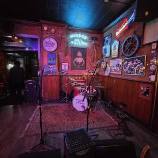 The area where the band was going to play