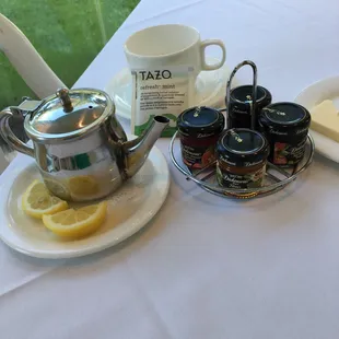All the fixings needed for Tricia&apos;s hot tea!