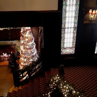 View from beautiful staircase.