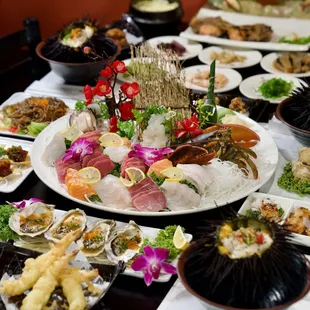 Sashimi Platter X-Large + Sea Urchin Rice Bowl
