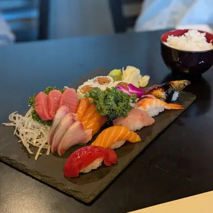 sushi, food, sashimi, sushi and sashimi