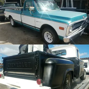1962 and 1970 Chevrolet c10 body projects.