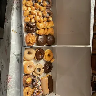 a box of assorted donuts