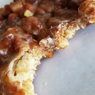 Inside the apple fritter