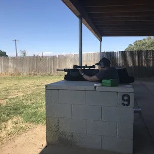 Buddy shooting his .308 at 100 yards