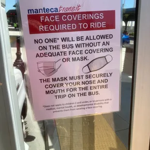 Masks are required