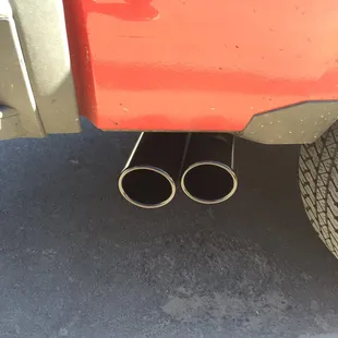 Gloss black exhaust