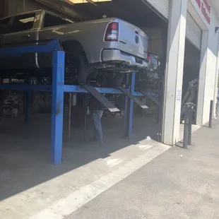 My truck getting service!