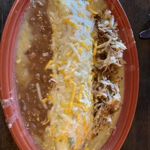 Bacon Green Chile Burrito