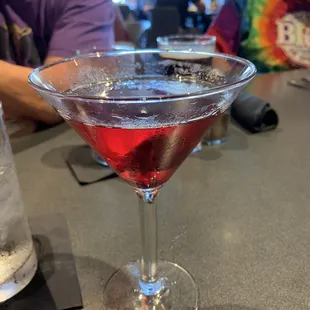 Pomegranate hibiscus  drink.