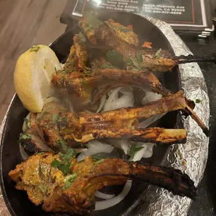 a plate of food on a table