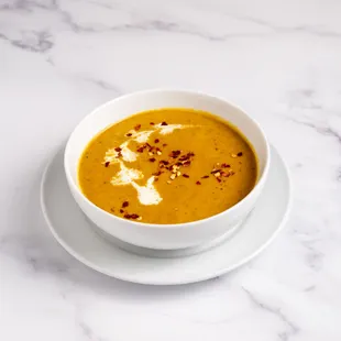 Mulligatawny Soup - A warm, flavorful soup made with lentils, coconut milk, and aromatic spices, offering a comforting South Indian classic!