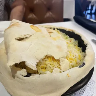 Braised Goat Dum Biryani