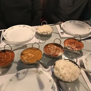 I'm always amazed at how we can never finish what's in those little bowls- so Rishi and filling !!!!