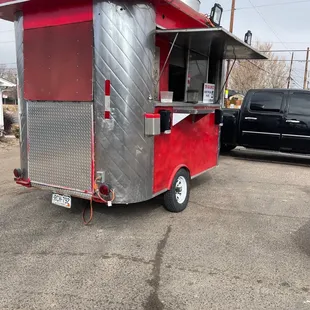 Taco truck outside