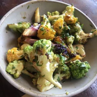 Roasted Cauliflower, Date Vinegar, Almonds, Parsley
