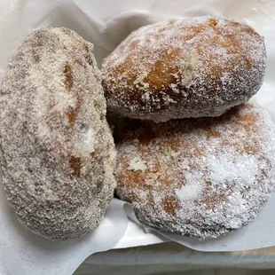2 Regular sugar &amp; 1 Cinnamon Malasadas