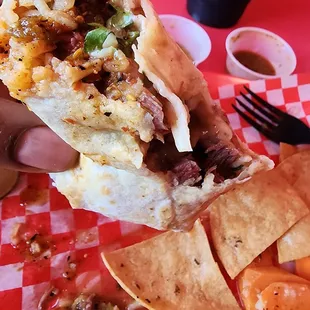 This is what&apos;s left of my Cabeza burrito