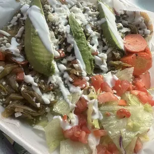 Huarache de nopales