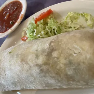 My Breakfast meatless Burrito